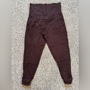 Pact Organic Cotton Brown Maternity Pants